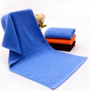 Handuk Mandi Hotel Dewasa Polos Biru Ukuran Tanggung 50x100 Termurah Terlaris