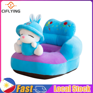 【Local Stock】Baby Seats Sofa Cover Cute Cartoon Soft Velvet Chair Cover Seat Support Cute Feeding Chair Suitable For 0-3 Year Olds Baby(only cover without liner)