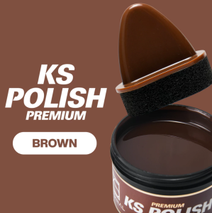 KS Polish for Black Shoes Leather Care Premium Shine Wax for Leather Shoes 50ML