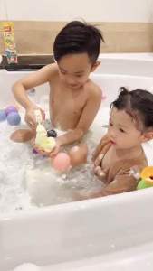 Kinchobabyshop Snow #Whipping Bath Foam #วิปปิ้ง โฟม #สบู่ทำฟอง #บาธบอม #ของเล่น