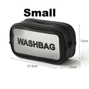 Washbag Tas Kosmetik/ Tas Washbag Pouch/ Tas Multifungsi/ Tas Washbag Transparan Bahan Tebal