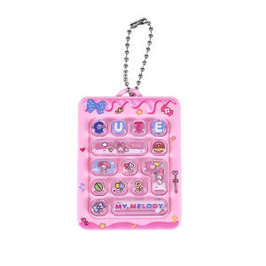 14-Key Thần Tài Đồ chơi móc khóa sáng ngón tay Báo Chí Bàn phím Mặt dây chuyền căng thẳng Relief Ba lô quyến rũ cho trẻ em
