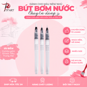Bút cọ vẽ bơm nước chuyên dùng cho họa sĩ