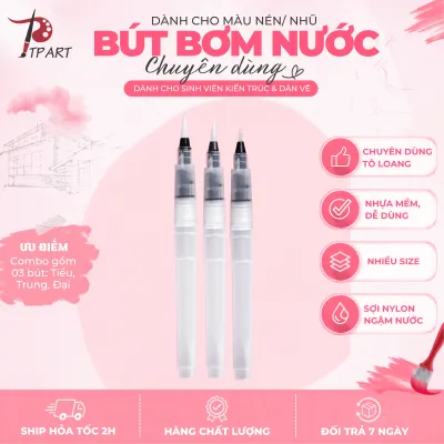 Bút cọ vẽ bơm nước chuyên dùng cho họa sĩ