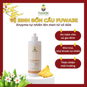 Vệ sinh bồn cầu Fuwa3e 500ml khử mùi khử khuẩn tự nhiên không sốc mùi hóa chất an toàn cho da thân thiện môi trường