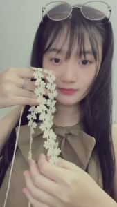 Thắt lưng nữ hoa lá da lộn bản mỏng đai váy nữ hoa lá nhí