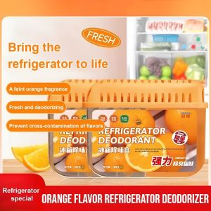 Air Freshener Orange Flavor Refrigerator Deodorizer Refrigerator Deodorizing Box Toilet Deodorant Air Freshing Agent Fresh And Natural