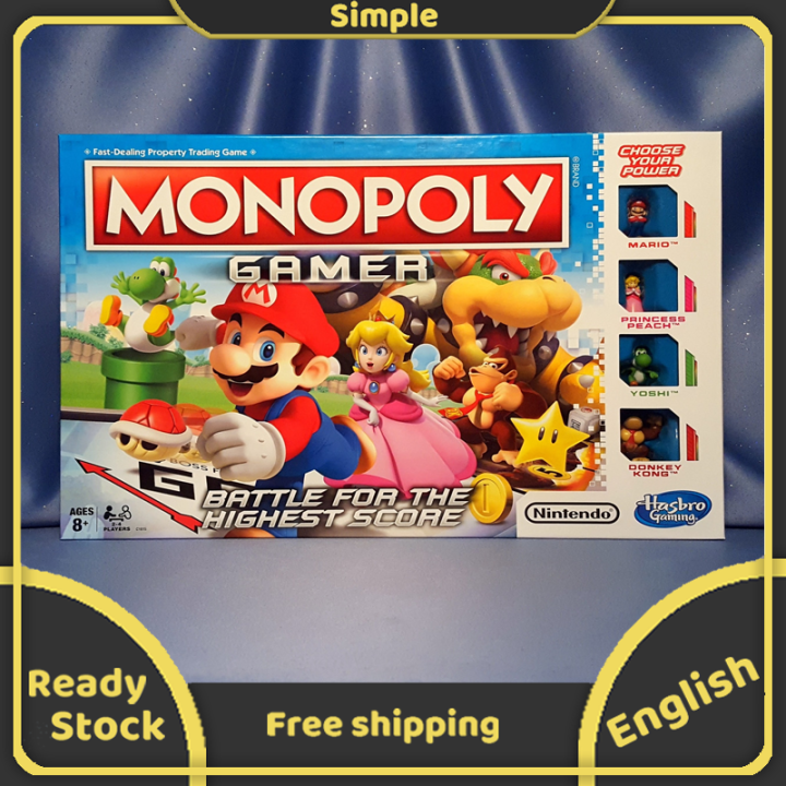 Monopoly Gamer Mario Board Game for Family Party Game
