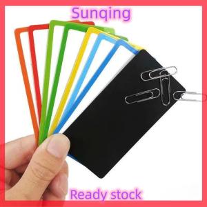SQ Stationery [Flash Sale] 10Pcs Tag Board Erasable Labels Wipe Markers Writable Magnets Dry Erase Chore Refrigerator Message Whiteboard Magnetic Sticker