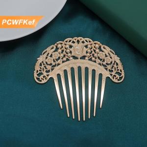 【PCWFKef】 Trung Quốc Kẹp Tóc Retro Tóc Lược Hanfu Món Ăn Kẹp Tóc Trang Trí Rỗng Khắc Tóc Lược Tinh Tế Phụ Kiện Tóc Quà Tặng