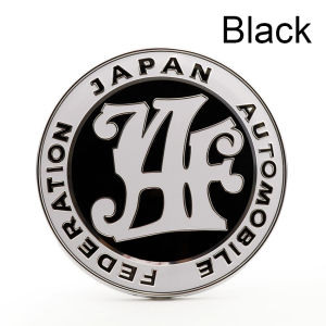 【Local Warehouse】【Blue/Black】JDM Car Styling Front Grill JAF Badge Metal Emblem Sticker for Universal Car Parts Universal Car Front Grill Badge Emblem 9cm JAF Logo Japan Automobile Federation Anniversary Sticker Decal Decoration Auto Exterior Accessories
