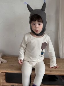 [ Warm home clothes ] Childrens clothing 2025 Baby Boys Autumn and Winter Clothes Little Bear Home Wear Set Pajamas