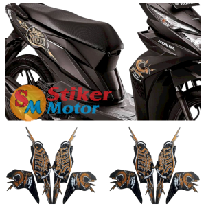 STIKER STRIPING LES LIS BODY MOTOR HONDA BEAT STREET FI TAHUN 2019 2020