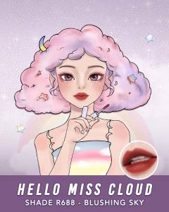 YOU Cloud Touch Fixing Lip Tint [Soft Velvet Finish Lip Stain | Korean Style Lipstik Bibir | Melembapkan Tahan Lama liptint] | Lip Tint Y.O.U