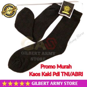 GILBERT ARMY STORE Promo Murah Kaos Kaki PDL Tni Polri Hitam Polos Pdl Security Kaus Kaki Panjang