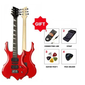 Shaped Sycamore Wood Electric Guitar Acoustic Guitar 24 Tone Position Beginner Starter Kit