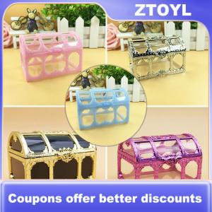 【ZTOYL】 Vintage Transparent Pirate Treasure Storage Box Candy Trinket for Jewelry