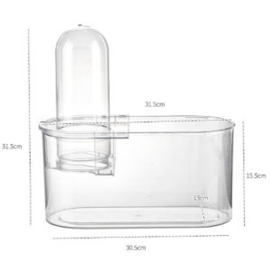 Aquarium Fish Tank Mini Desktop Fish Bowl Negative Pressure Auto Water Circulation Clear Plastic Home Decor