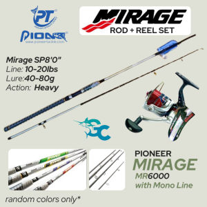PIONEER MIRAGE ROD AND REEL COMBO SET Beginners’ Value For Money Budget Combo Set