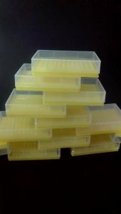96-Holes PCR Tube Rack 0.2Ml Centrifuge Tube พร้อมฝาปิดโปร่งใส3ชิ้น