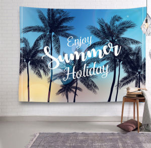 [FREE SHIP] [TẶNG KÈM DÂY ĐÈN LED 7M & PHỤ KIỆN TREO] Tấm Thảm Treo Tường (Lá Cây Nhiệt Đới 1m5x1m3) Trang Trí Decor Nội Thất