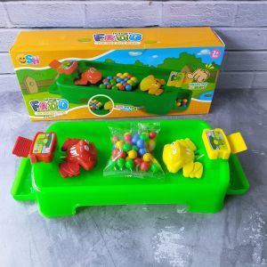 Mainan kodok makan bola hungry frogs kodok fun frog eat beans