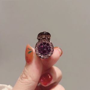 Klip Rambut🌸中国风迷你抓夹刘海碎发公主头小抓夹超闪钻圆形迷你刘海夹 Chinese style mini hair clip bangs hair clip princess head  super diamond round mini clips