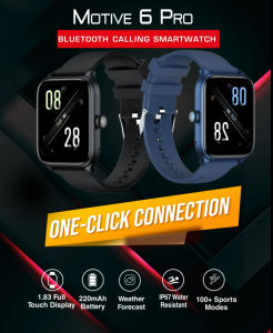 RIVERSONG MOTIVE 6 PRO SMART WATCH | BLUETOOTH CALLING | IP68 WATER RESISTANCE| 1.83 IN FULL TOUCH DISPLAY | 200+ WATCH FACES| 100+ SPORT MODE | | BLOOD OXYGEN MONITOR | DIGITAL CROWN BUTTON