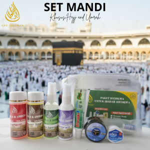 Set Perlengkapan Mandi Haji Umroh An Nadzhiif 60 ML Paketan Sabun Mandi Travel Sabun Non Parfum Non Alkohol