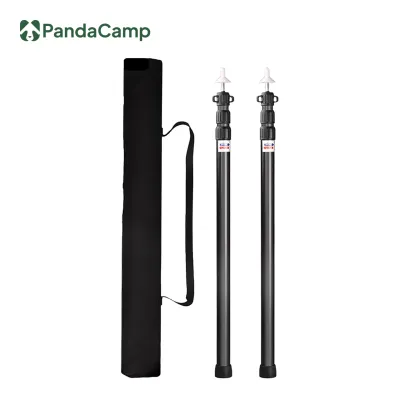 Adjustable Tarp Poles Camping Flysheet Poles Tent Tiang Khemah Boleh Laras Berkelah Hiking Picnic