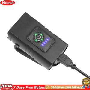 【Ready】【Vktech】 10W LED Bicycle Light 6 Modes 800LM Practical Bicycle Light 6 Modes Power Display for Night Cycling Lighting Living Lighting
