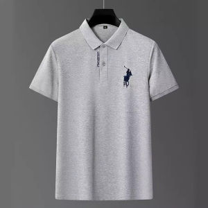 IELGY Mens polo shirt with short sleeve lapel top