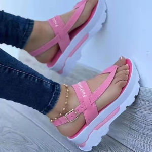 [Free Shipping] Summer Plus-Size Wedge-Heel Sandals New African-Style Outdoor Roman Sandals For Women