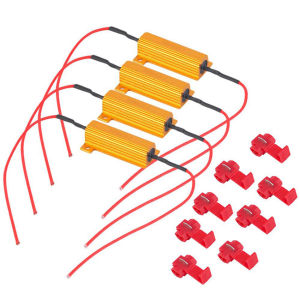 4 Pcs Resistor Lampu Sen Sein Led Mobil Resistor Flasher Sein 6ohm 50W Untuk Led Sein Kedip Normal