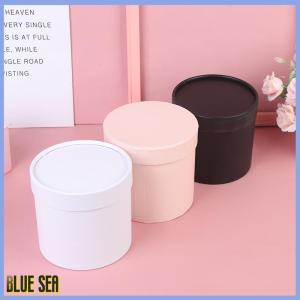 bluesea 1 PC Round Flower Paper Boxes Hold The Bucket Gift Packaging Box Party Gift Box