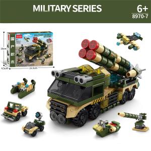 BETTIE Mainan Anak Laki-laki 6IN1 Mainan murah isi banyak Polisi Blok City Brick