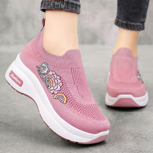Free Shipping Custom-Made WomenS Mom Shoes Socks Casual Canvas Shoes WomenS Shoes Plus-Size Shoes (Sizes 36-43) Sneakers