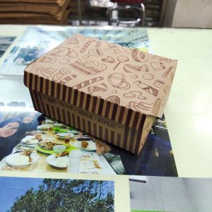 Dus Kue 12x14 Snack Box 12x14 cm KRAFT . Kotak Kue isi 50 . Box Kue . Dus Snack . Box Catering