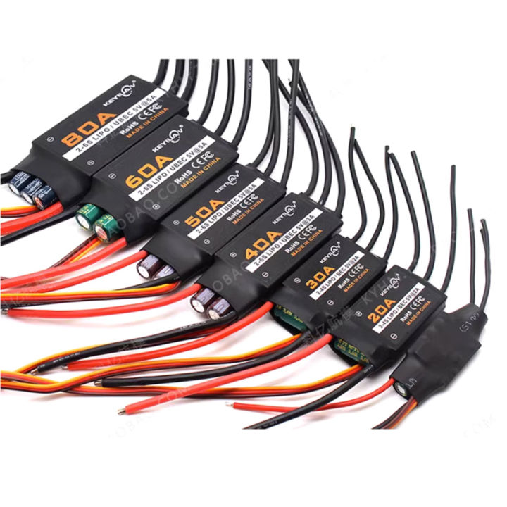 keyiuav Brushless Two-Way ESC T Plug 3.5MM Banana Plug Remote Control ...