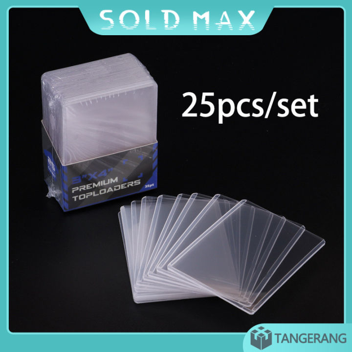 Cheers US 25Pcs/Set Card Sleeves Toploaders for Trading Card Soft