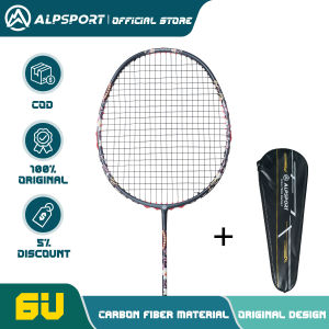 ALPSPORT HQ bộ cầu lông sợi carbon sợi carbon toàn phần T40 cường độ cao 6U G5 hỗ trợ lên đến 35LBS hỗ trợ các môn thể thao ngoài trời trò chơi đồng đội luyện tập thi đấu