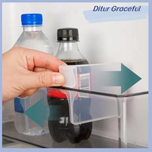 Ditur 10 Pcs Refrigerator Partition Board Storage Retractable Plastic Divider Adjustable Partition Splint Kitchen Bottle Can Organizer