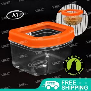 SEMPATI Wadah Pakan Burung Cepuk A1 Cangkir Tempat Makan Minum Sangkar Burung Lovebird Murai Pleci Kenari Merpati CPA1