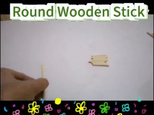 50Pcs Bamboo Wooden Rod Flower Making Stick For Ribbon Flower Craft And Hobby DIY Creation