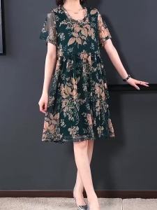 L-4XL New long daster Dress‖ Walking Duster Big Size Long Duster Duster Pambahay Dress Bistida Pambahay Dress Daster Pambahay XXXL Duster Plus Size Dress Tops㏇X0411