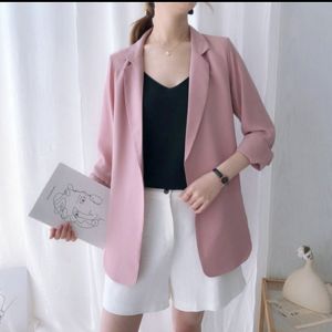 [Basica Moda] 32200 Atasan Top Outer Blazer Wanita Casadova Heavy Peach Import