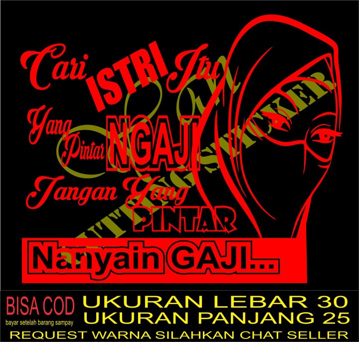 sticker mobil sticker gambar sticker kata kata | Lazada Indonesia