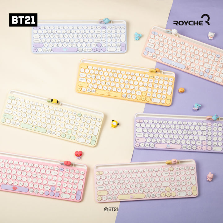 [BT21 OFFICIAL] BT21 minini MultiPairing Wireless Bluetooth Keyboard