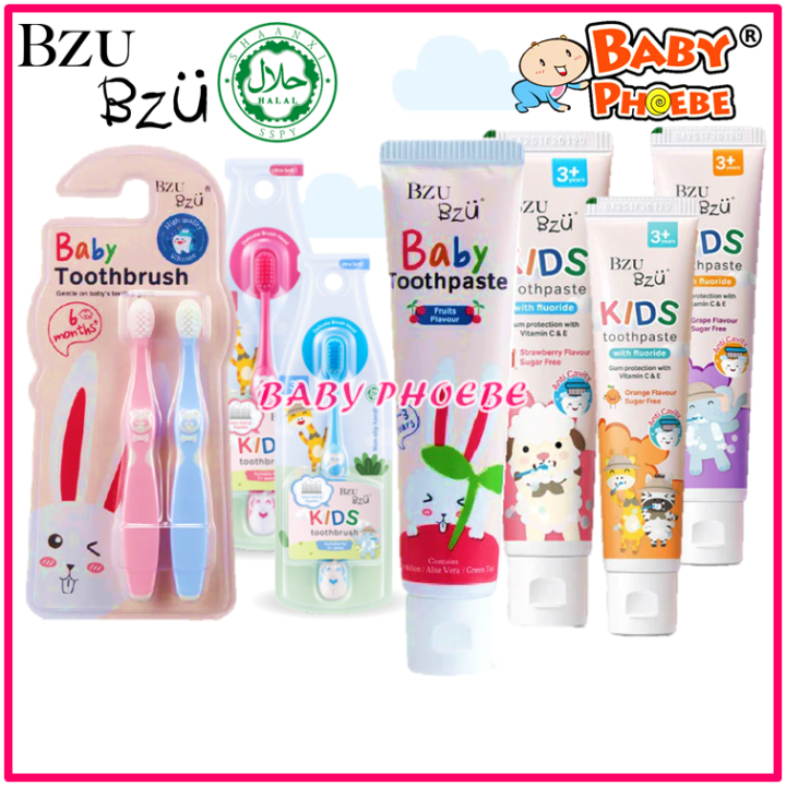 BZU BZU Kids Baby Toothpaste Ultra Soft Kids Toothbrush Oral