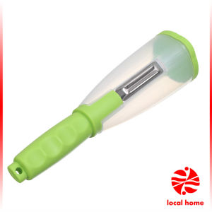 Thaihome มีดปอกเปลือกผักและผล พร้อมที่เก็บเปลือก พกพาง่าย มีให้เลือก2สี Peeler